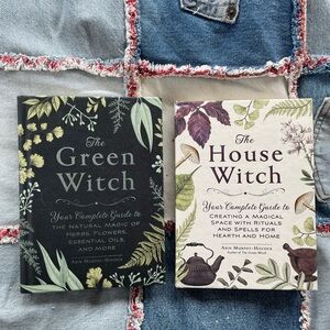 The Green Witch and The House Witch Book Set hardcover books - natural magic